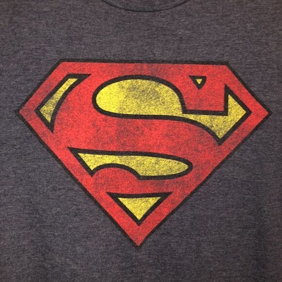 Superman S Indigo Blue Seamless Cotton Tee - Picture 3 of 7